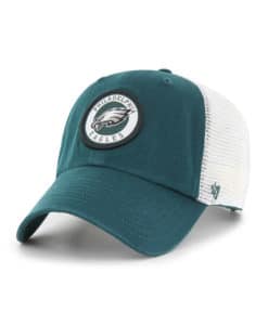 Philadelphia Eagles 47 Brand Pacific Green Highline White Mesh Snapback Hat