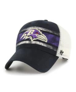 Baltimore Ravens 47 Brand Interlude Vintage Black MVP Mesh Snapback Hat