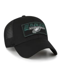 Philadelphia Eagles KIDS 47 Brand Black Levee MVP Mesh Adjustable Hat