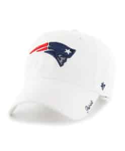 New England Patriots Women's 47 Brand White Miata Clean Up Adjustable Hat