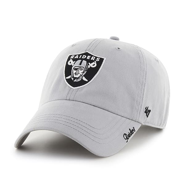 Oakland Raiders Miata Clean Up Steel Grey 47 Brand Womens Hat