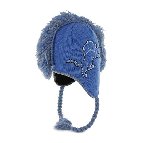 Detroit Lions Mohican 47 Brand Blue Raz Winter Knit Hat