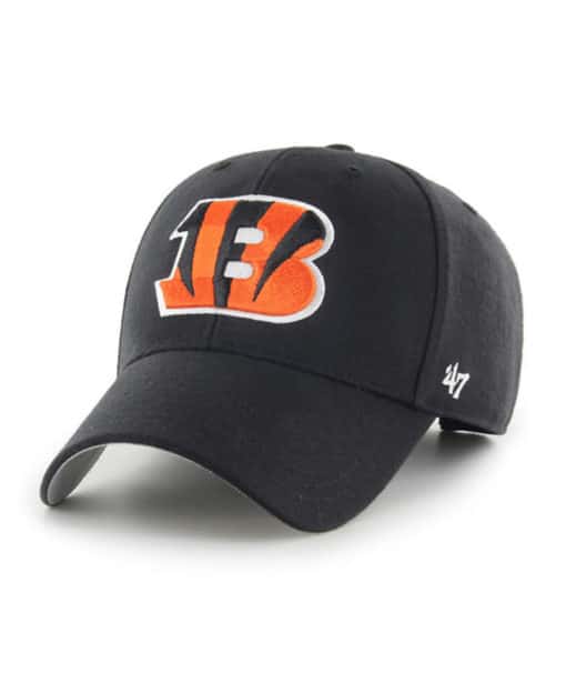Cincinnati Bengals 47 Brand Black MVP Adjustable Hat