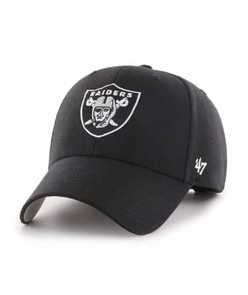 Oakland Raiders 47 Brand Black MVP Adjustable Hat - Detroit Game Gear
