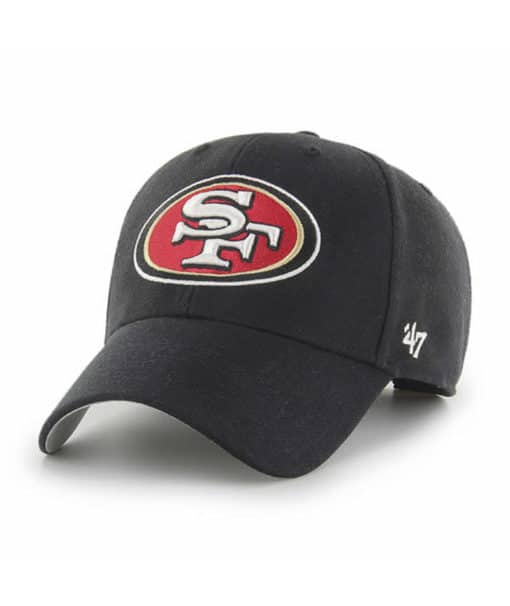 San Francisco 49ers 47 Brand Black MVP Adjustable Hat