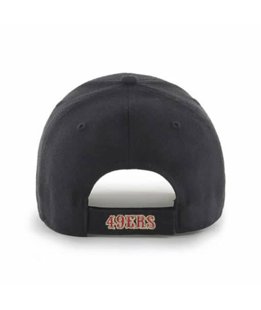 San Francisco 49ers 47 Brand Black MVP Adjustable Hat - Image 2