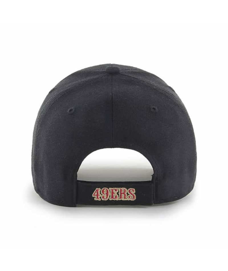 San Francisco 49ers 47 Brand Black MVP Adjustable Hat - Detroit Game Gear