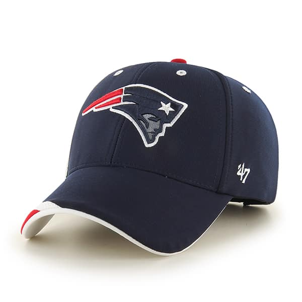 New England Patriots Neutral Zone MVP Navy 47 Brand Adjustable Hat ...