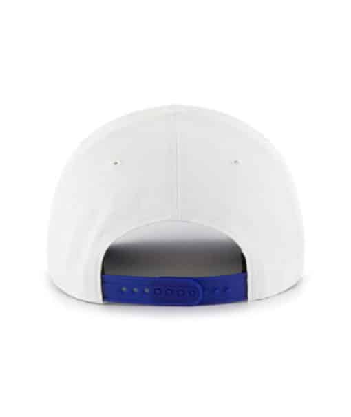 New York Giants 47 Brand White Overhand Script MVP DV Snapback Hat - Image 2