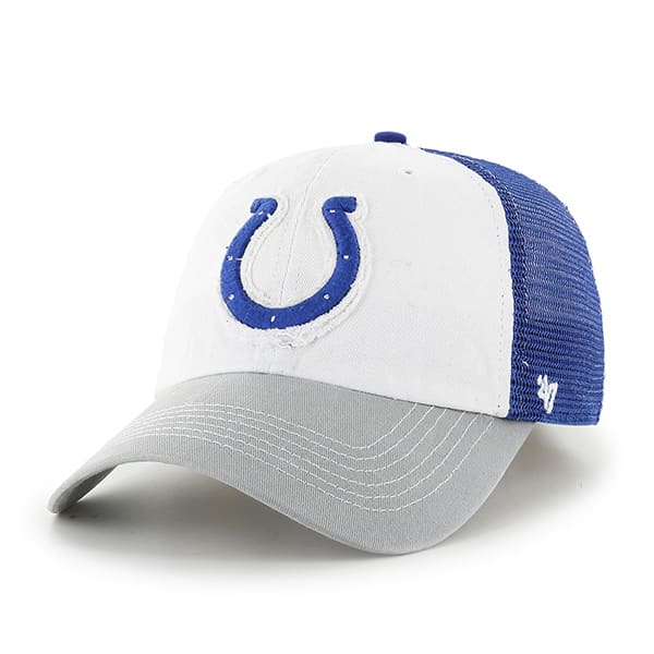 Indianapolis Colts Privateer Closer Royal 47 Brand Stretch Fit Hat ...