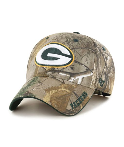 Green Bay Packers 47 Brand Realtree Camo Frost MVP Adjustable Hat