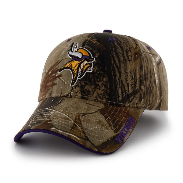 Minnesota Vikings 47 Brand Realtree Camo Frost MVP Adjustable Hat