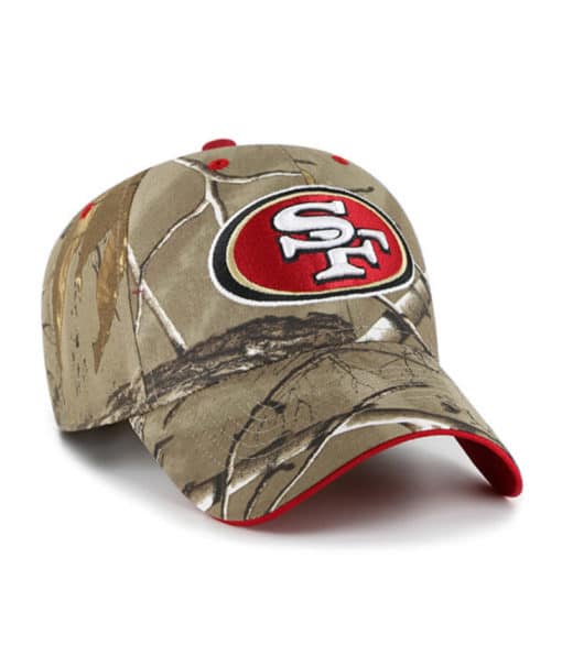 San Francisco 49ers 47 Brand Camo Realtree Frost Adjustable Hat - Image 3