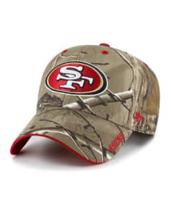 San Francisco 49ers 47 Brand Camo Realtree Frost Adjustable Hat