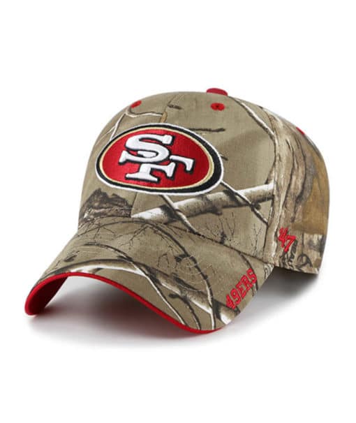 San Francisco 49ers 47 Brand Camo Realtree Frost Adjustable Hat