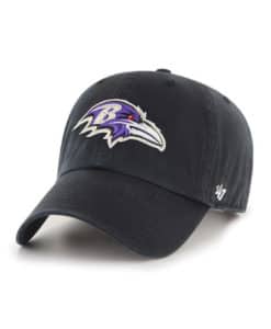 Baltimore Ravens 47 Brand Black Clean Up Adjustable Hat