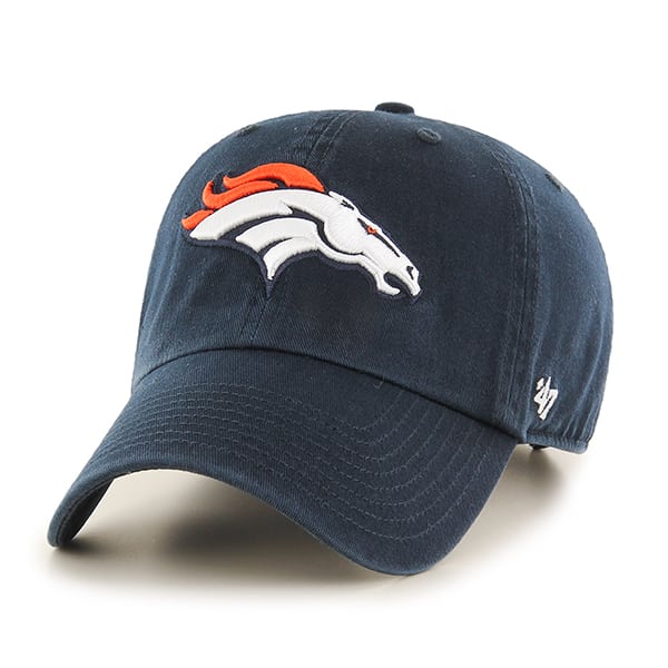Denver Broncos Clean Up Navy 47 Brand Adjustable Hat