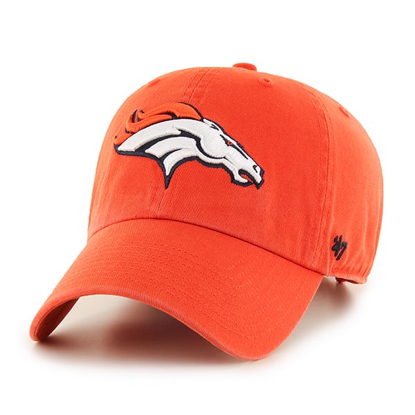 Denver Broncos Clean Up Orange 47 Brand Adjustable Hat