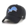 Detroit Lions 47 Brand Black Clean Up Adjustable Hat