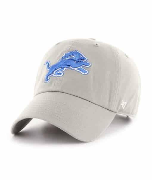 Detroit Lions 47 Brand Gray Clean Up Adjustable Hat