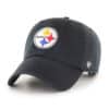 Pittsburgh Steelers YOUTH 47 Brand Black Clean Up Adjustable Hat
