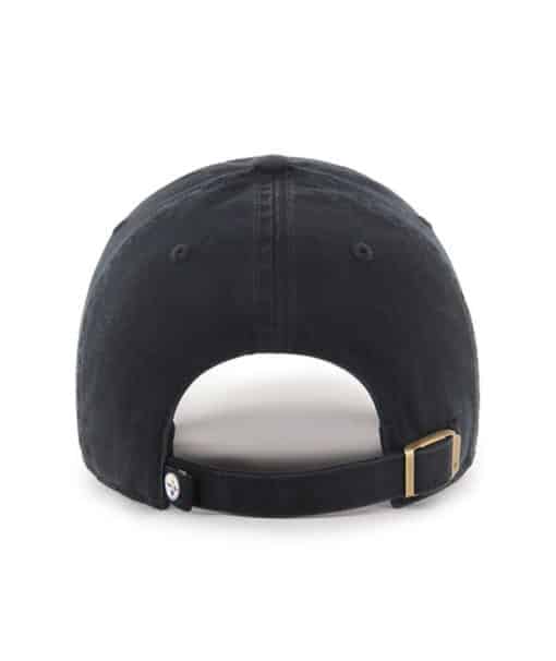 Pittsburgh Steelers YOUTH 47 Brand Black Clean Up Adjustable Hat - Image 2