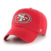 San Francisco 49ers 47 Brand Red Clean Up Adjustable Hat