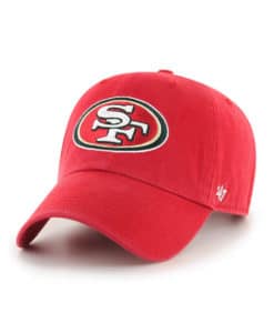 San Francisco 49ers 47 Brand Red Clean Up Adjustable Hat