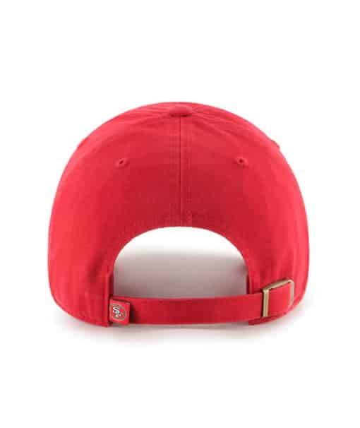 San Francisco 49ers YOUTH 47 Brand Red Clean Up Adjustable Hat - Image 2