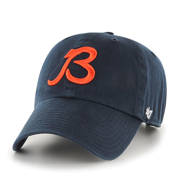 Chicago Bears Clean Up W/ Side Embroidery Navy 47 Brand YOUTH Hat