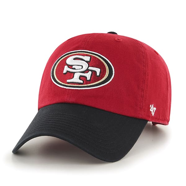 San Francisco 49Ers Clean Up Two-Tone Red 47 Brand Adjustable Hat ...