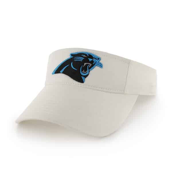 Carolina Panthers Clean Up Visor White 47 Brand Adjustable Hat