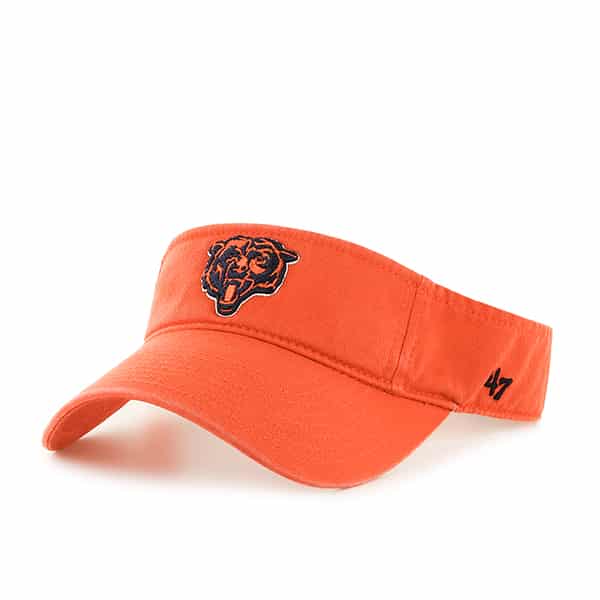 Chicago Bears Clean Up Visor Orange 47 Brand Adjustable Hat