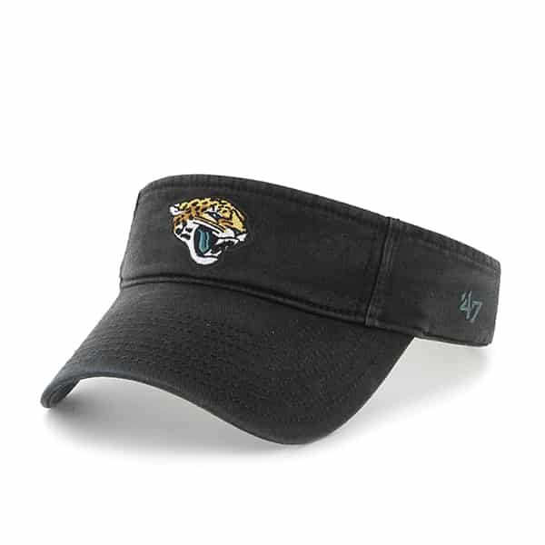 Jacksonville Jaguars Clean Up Visor Black 47 Brand Adjustable Hat
