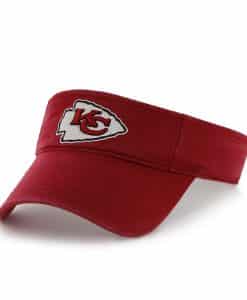 Kansas City Chiefs Clean Up Visor Red 47 Brand Adjustable Hat