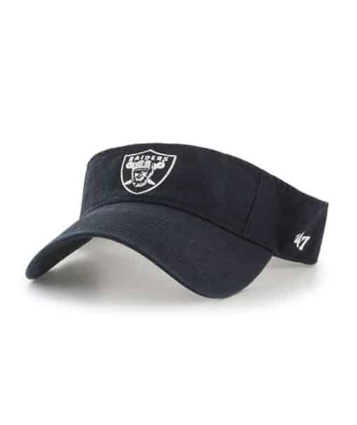 Las Vegas Raiders Clean Up VISOR Black 47 Brand Adjustable Hat