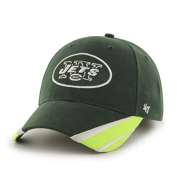 New York Jets Sharptooth MVP Dark Green 47 Brand YOUTH Hat Detroit