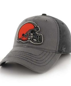 Cleveland Browns Saluki Dark Charcoal 47 Brand Stretch Fit Hat