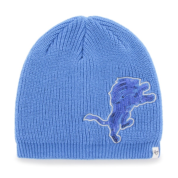 Detroit Lions Sparkle Beanie Blue Raz 47 Brand Womens Hat