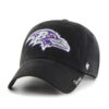 Baltimore Ravens Women's 47 Brand Sparkle Black Clean Up Adjustable Hat