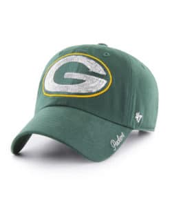 Green Bay Packers Women's 47 Brand Sparkle Dark Green Clean Up Adjustable Hat