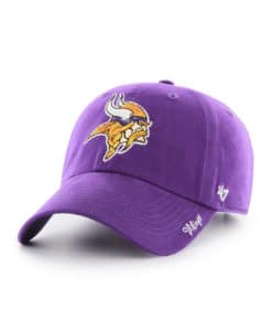 Minnesota Vikings Women's 47 Brand Sparkle Purple Clean Up Adjustable Hat