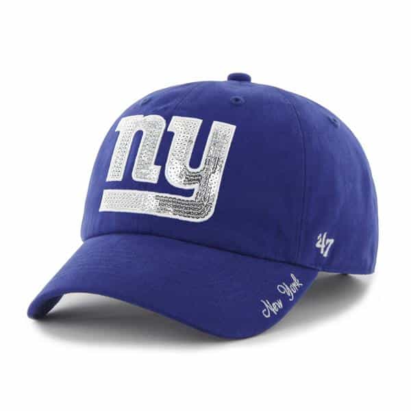 New York Giants Sparkle Team Color Clean Up Royal 47 Brand Womens Hat