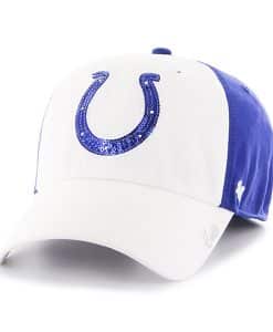 Indianapolis Colts Sparkle Two Tone Clean Up Royal 47 Brand Womens Hat