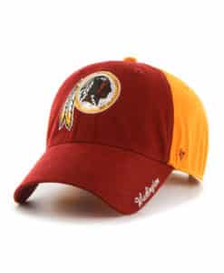 Washington Redskins Women's 47 Brand Sparkle Gold Red Clean Up Adjustable Hat