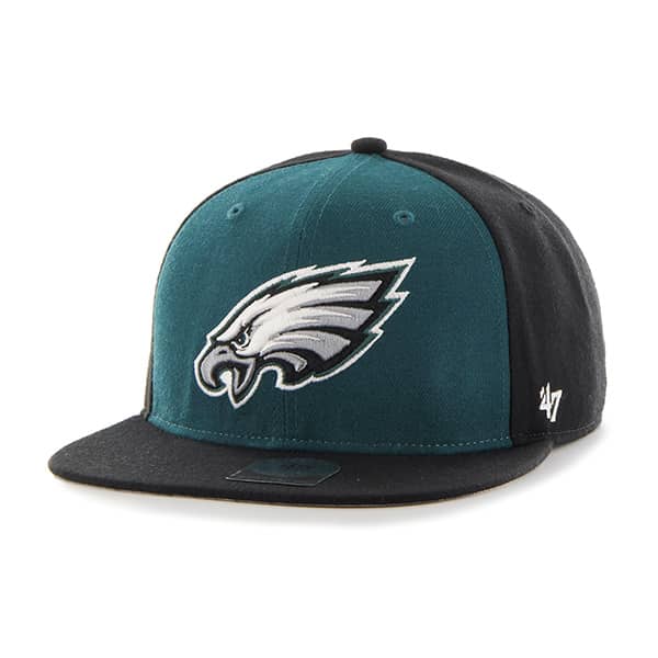Philadelphia Eagles Super Move Captain Black 47 Brand Adjustable Hat