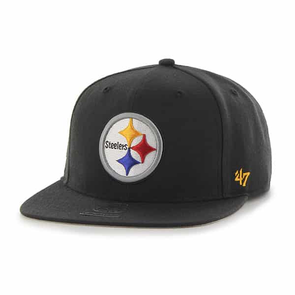 Pittsburgh Steelers Super Shot Captain Black 47 Brand Adjustable Hat
