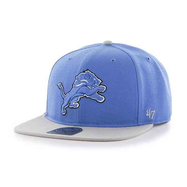 Detroit Lions Super Shot Two Tone Captain Blue Raz 47 Brand Adjustable Hat