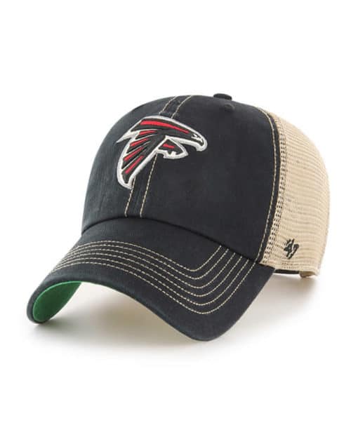 Atlanta Falcons 47 Brand Black Trawler Khaki Mesh Snapback Hat