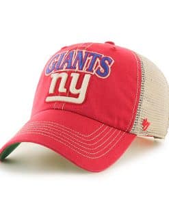 New York Giants Tuscaloosa Clean Up Vintage Red 47 Brand Adjustable Hat